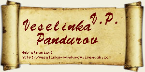 Veselinka Pandurov vizit kartica